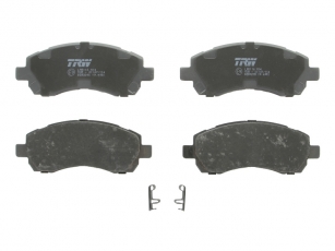 Купить GDB3205 TRW Тормозные колодки передние Impreza (1.5, 1.6, 1.8, 2.0, 2.2) с звуковым предупреждением износа
